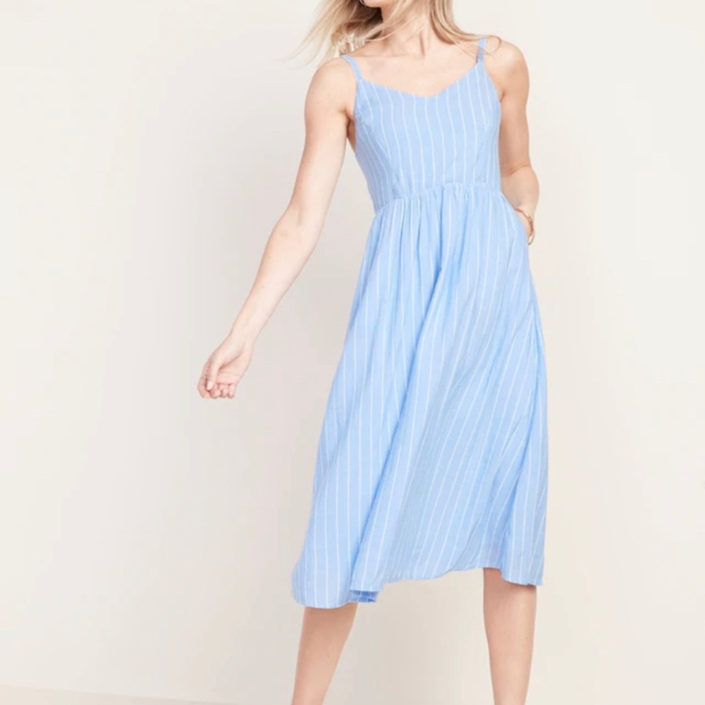 NWOT Old Navy Fit & Flare Cami Midi Dress